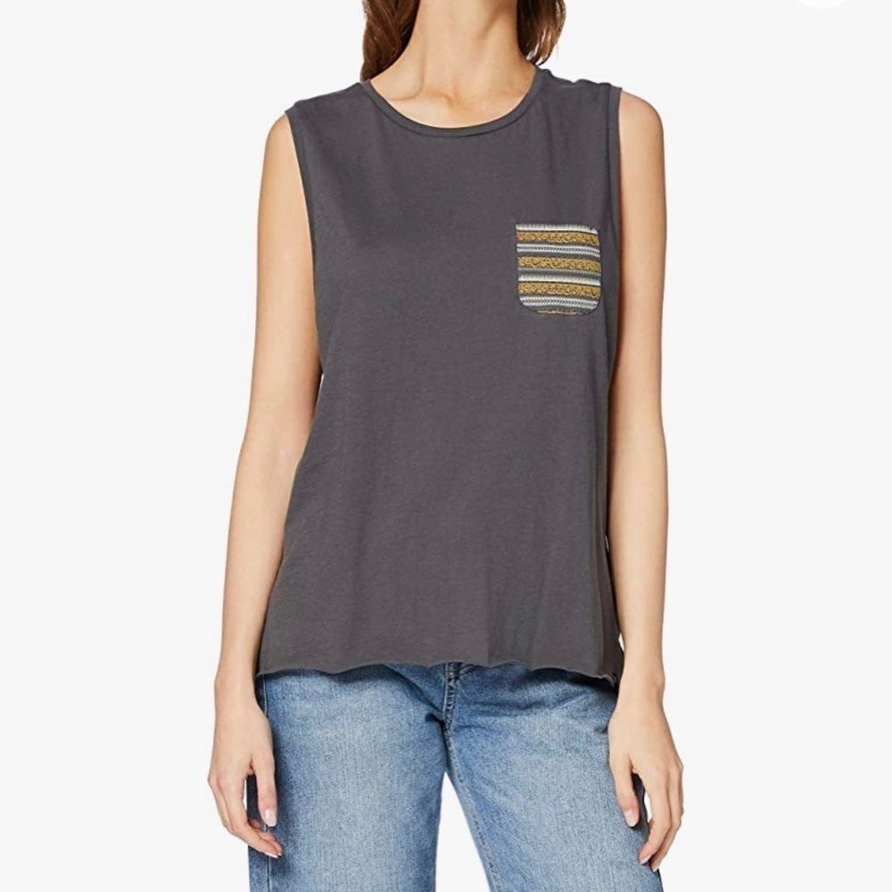 Hurley x Cryptik Biker Tank Top Charcoal Grey